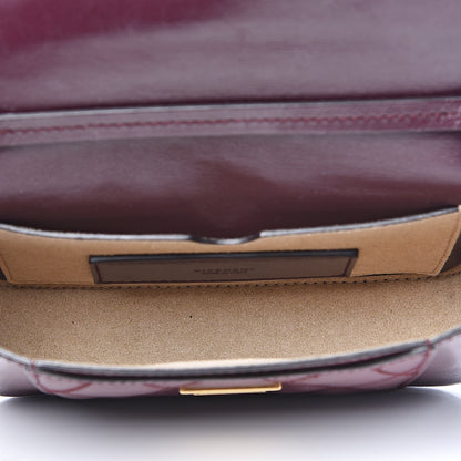 Givenchy Goatskin Quilted GV3 Mini Pocket Convertible Bag Aubergine 4 of 9