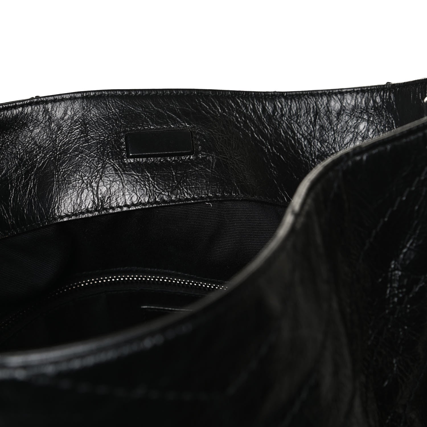 Saint Laurent Crinkled Calfskin Matelasse Monogram Niki Shoulder Bag Black 16 of 17