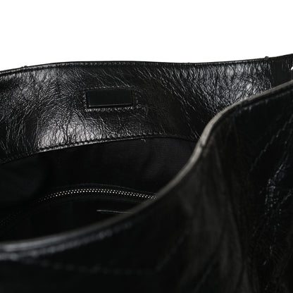 Saint Laurent Crinkled Calfskin Matelasse Monogram Niki Shoulder Bag Black 16 of 17