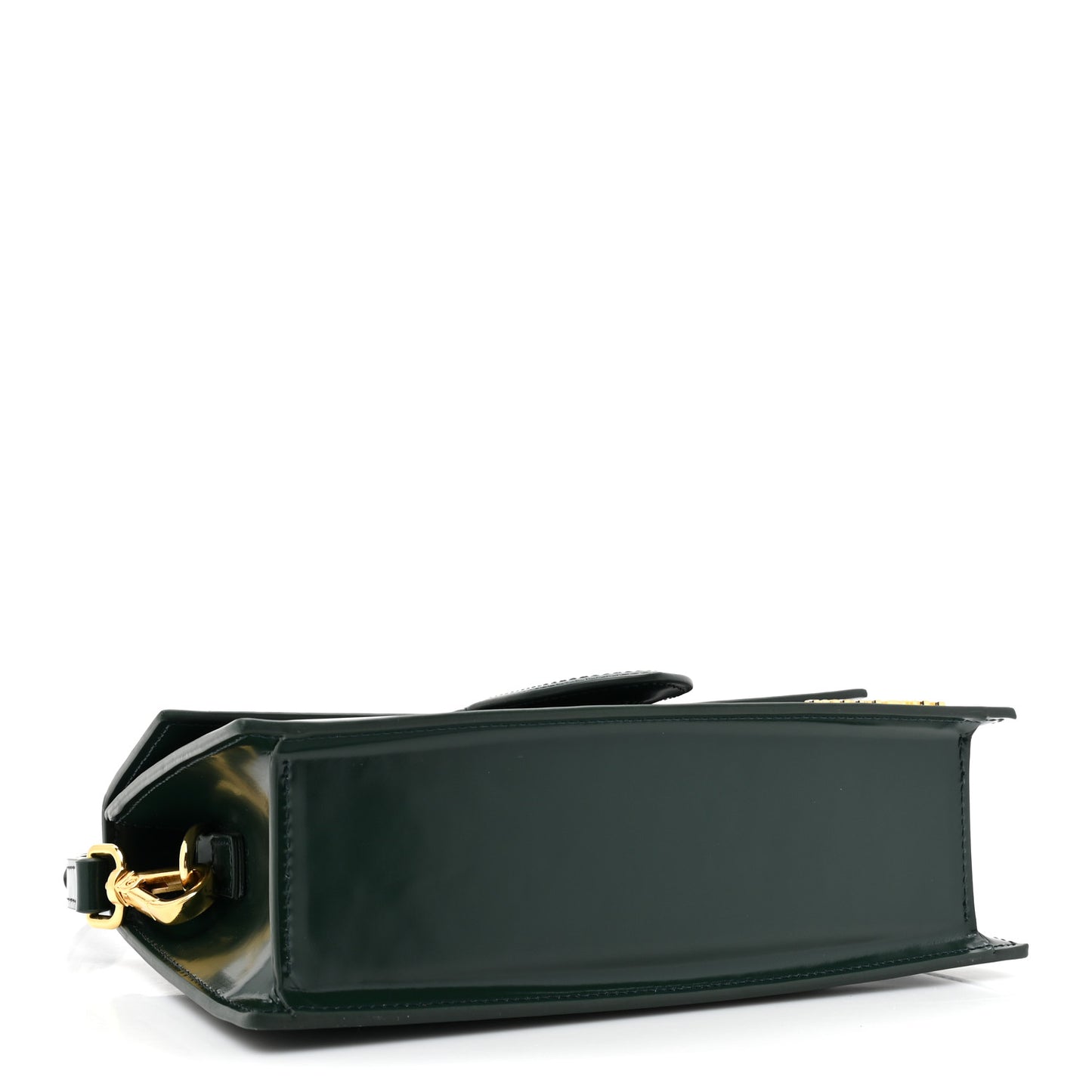 Glazed Calfskin Le Grand Bambino Dark Green