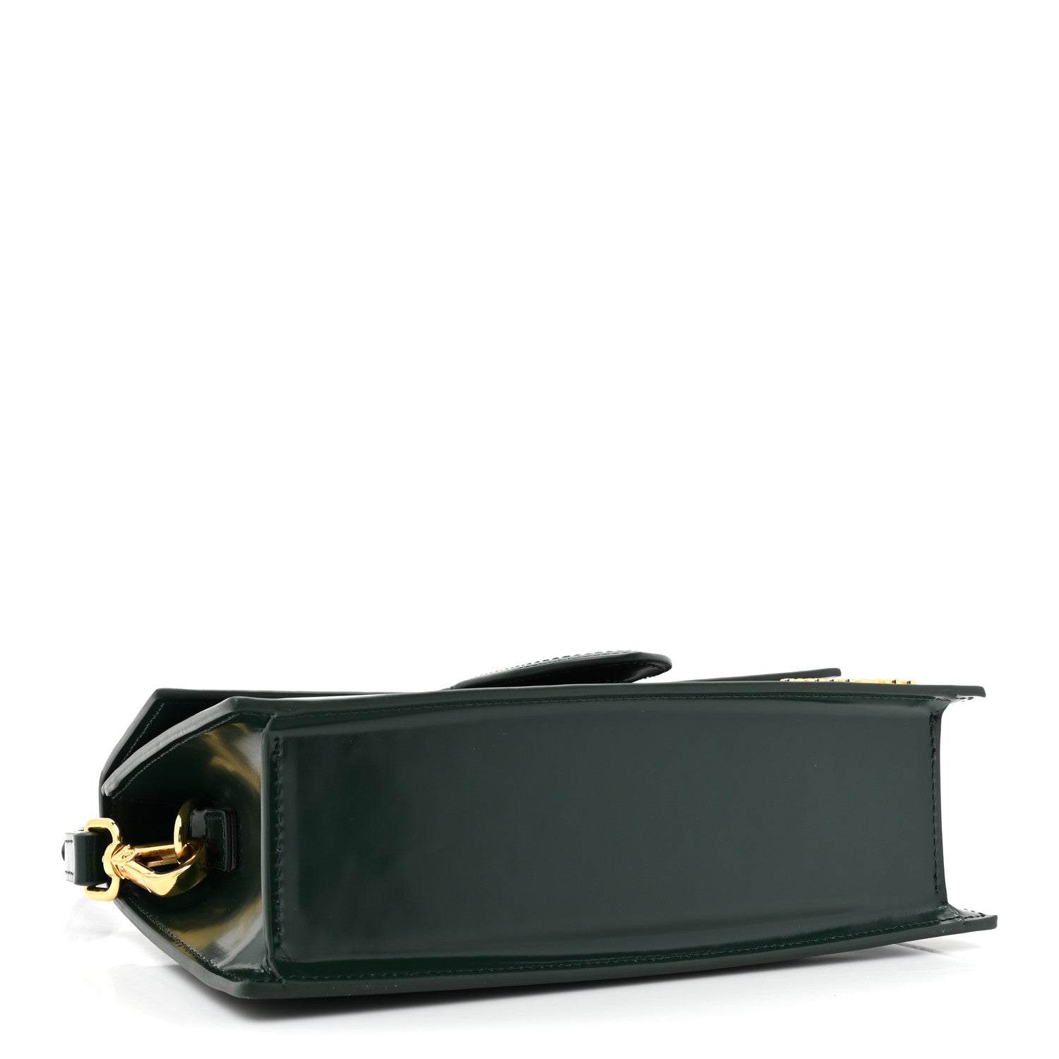 Jacquemus Glazed Calfskin Le Grand Bambino Dark Green 4 of 10