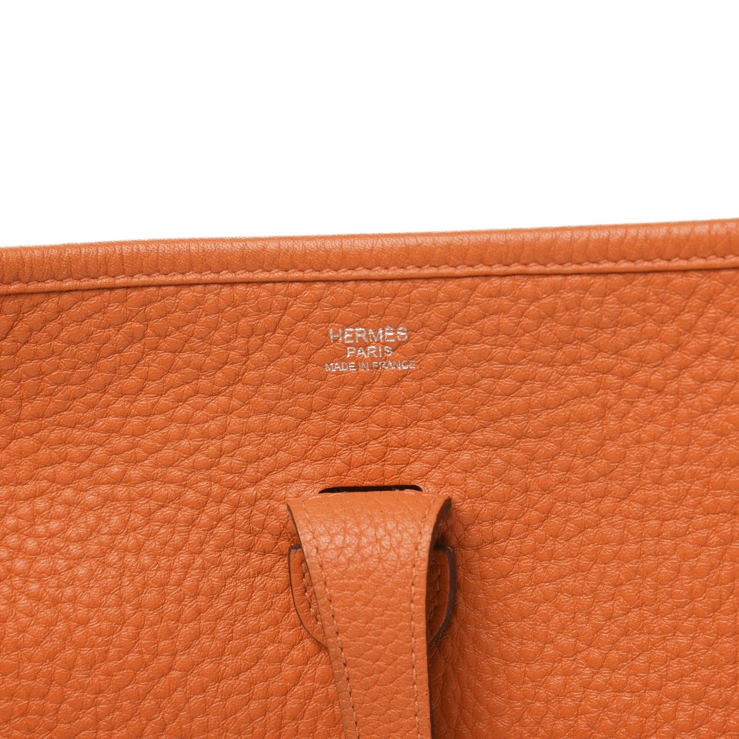 Hermes Taurillon Clemence Evelyne III PM Orange 7 of 11