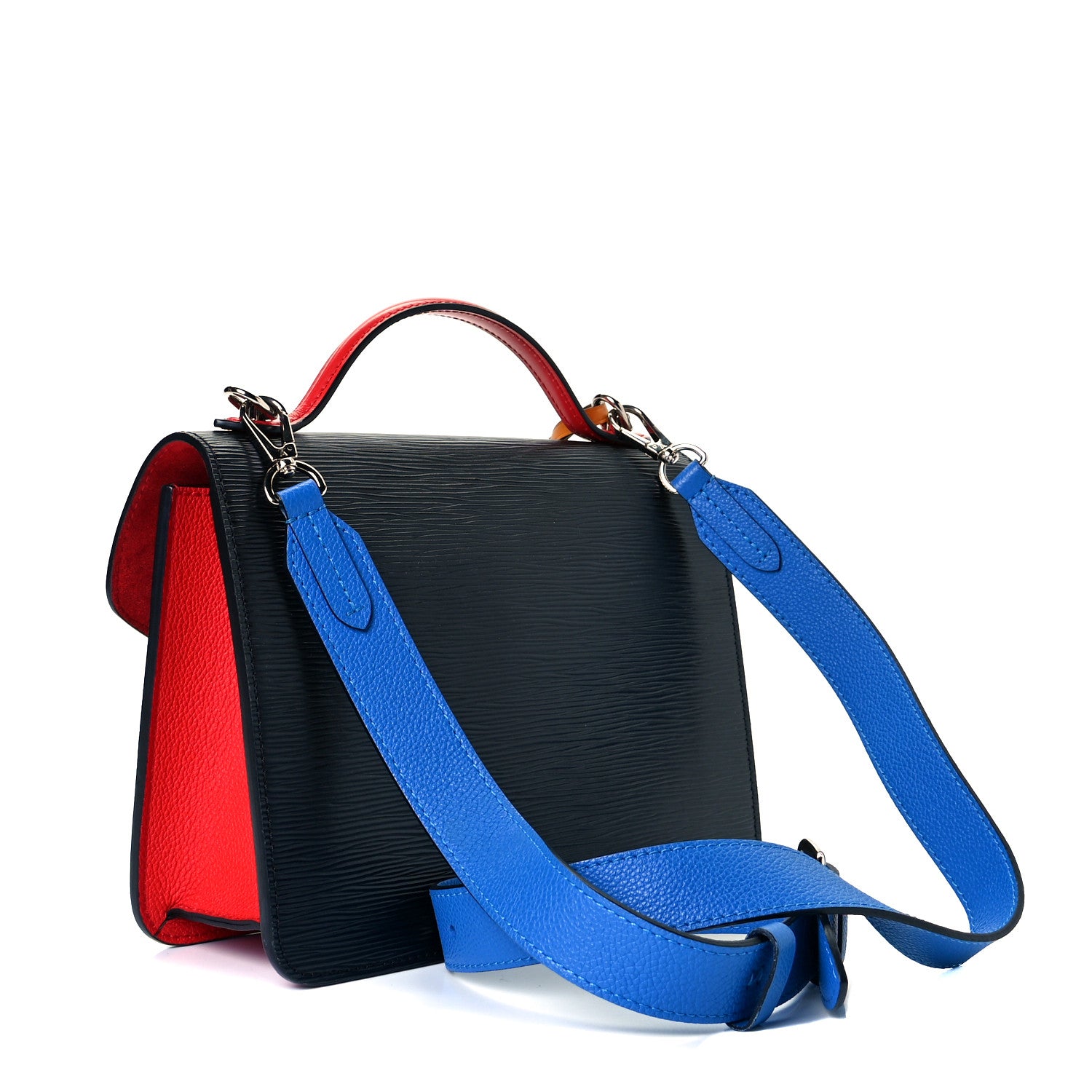 Louis Vuitton Epi Neo Monceau Black Coquelicot Blue Roi Safran 3 of 7