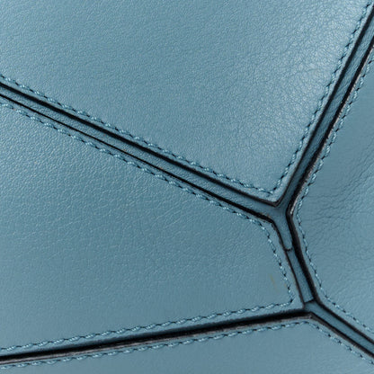 Loewe Calfskin Small Puzzle Bag Stone Blue 9 of 11