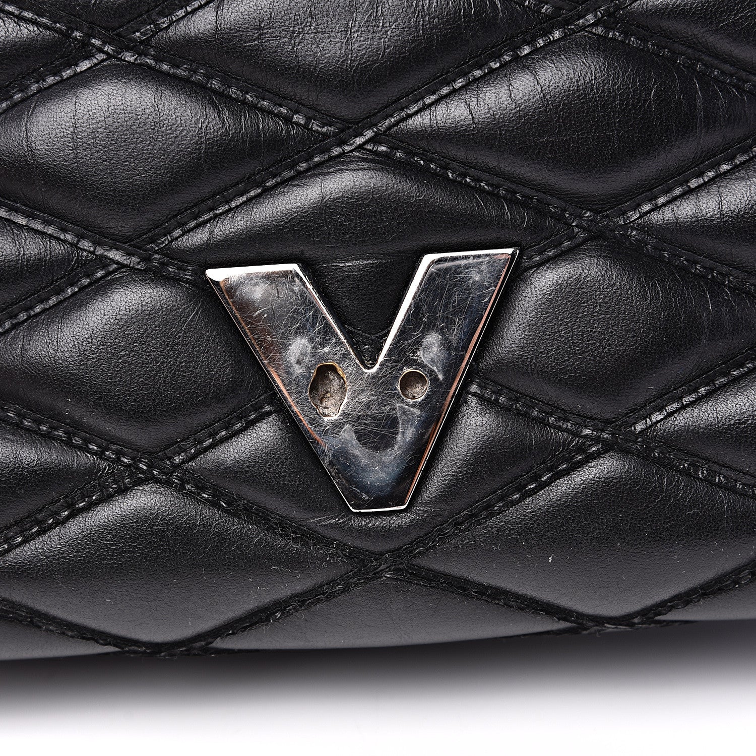 Louis Vuitton Lambskin Malletage GO-14 PM Black 16 of 17