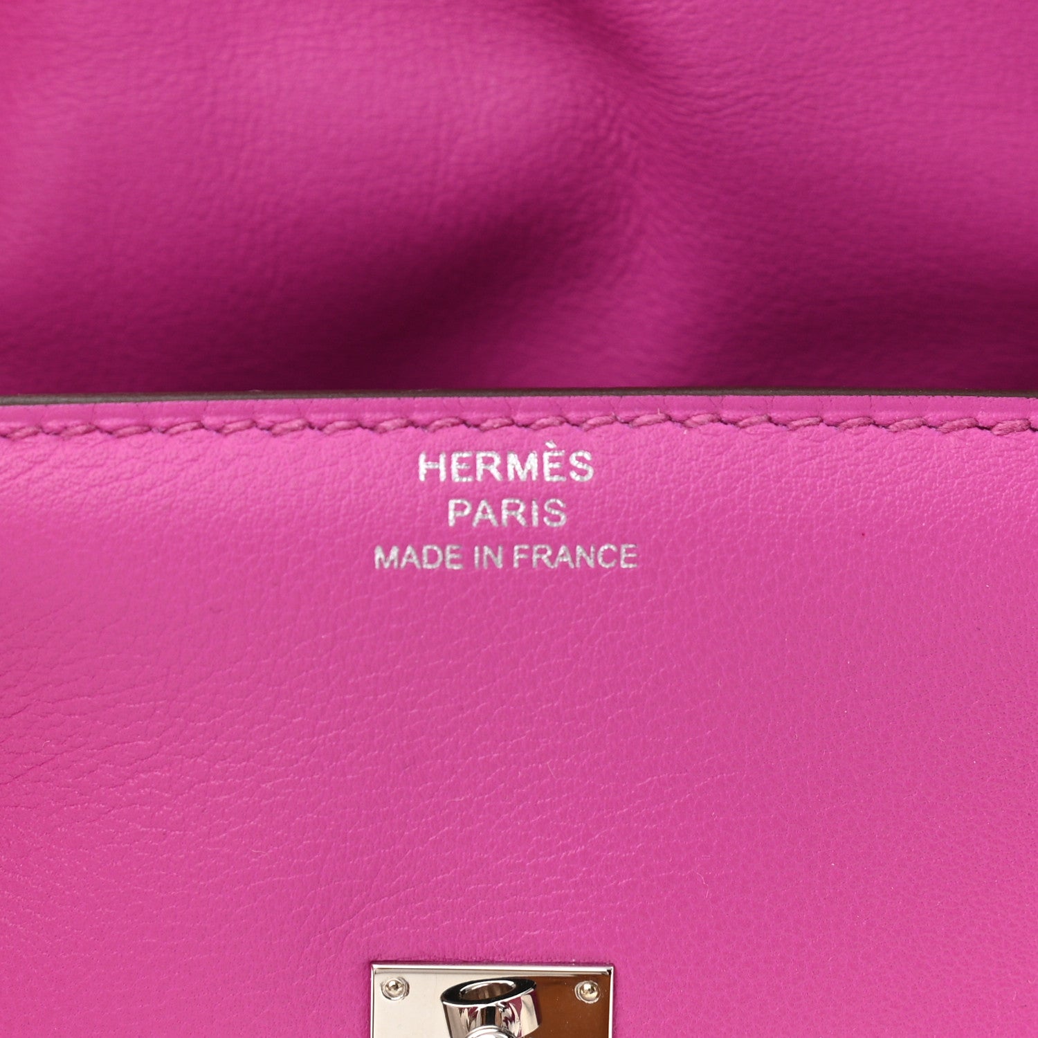 Hermes Swift Quelle Idole Kelly Doll Handbag Magnolia Biscuit 6 of 11