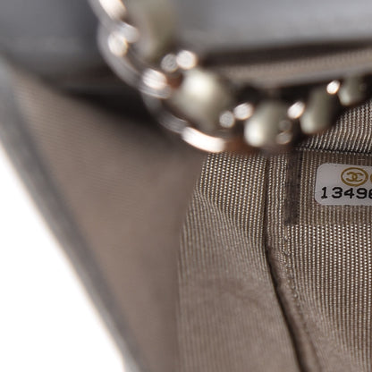 Chanel Patent Strass Wallet On Chain WOC Silver 7 of 13