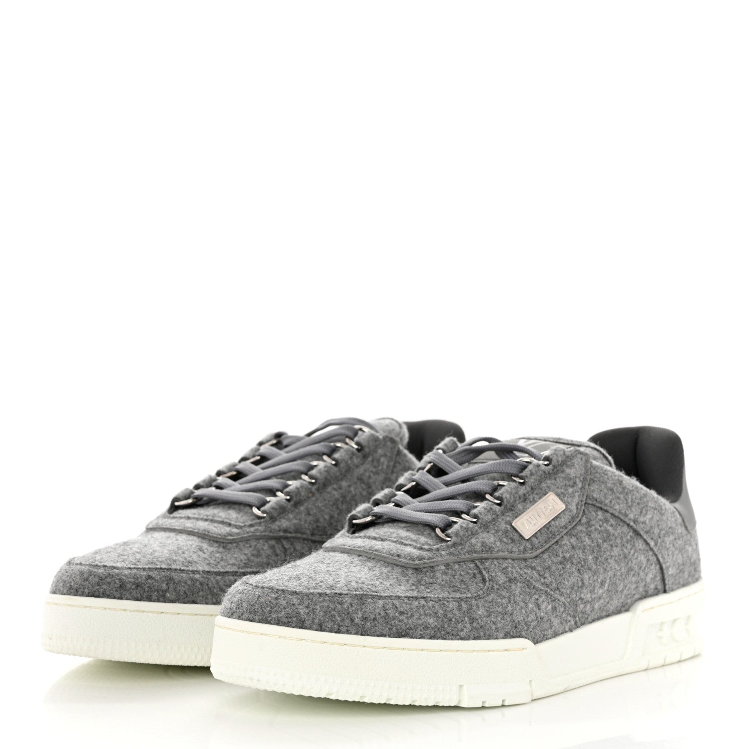 Louis Vuitton Wool Mens LV Trainer Sneakers 8 Grey 3 of 7