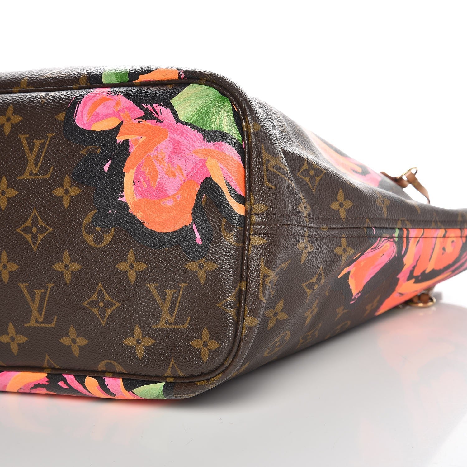 Louis Vuitton Monogram Roses Neverfull MM 16 of 16