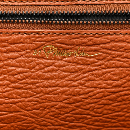 3.1 Phillip Lim Textured Calfskin Large Pashli Satchel Amber 6 of 11