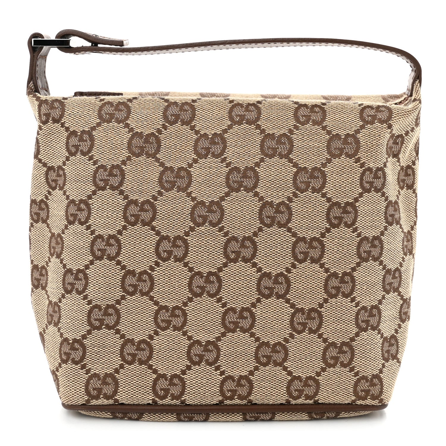 Gucci Monogram GG Pochette shoulder Bag Brown 1 of 10