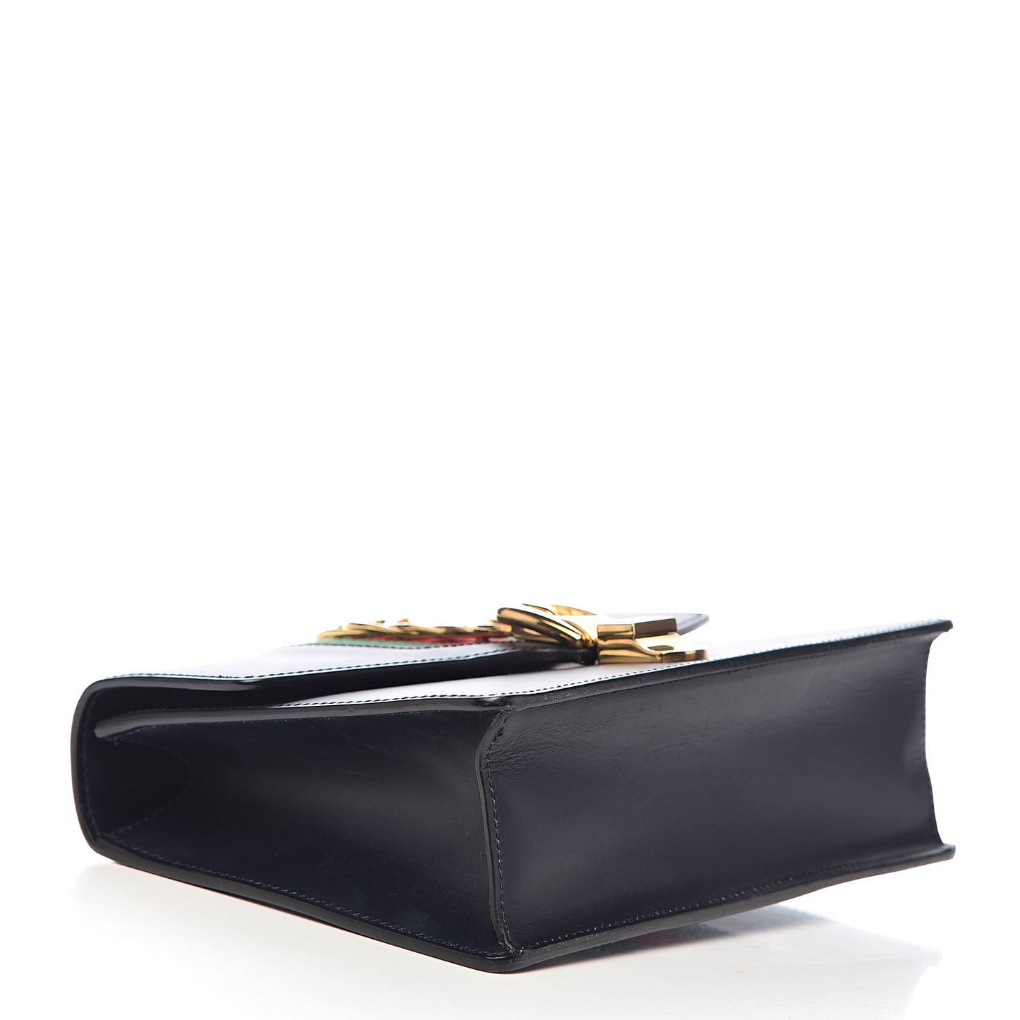 Vitello Fontanella Web Small Sylvie Shoulder Bag Blue Agata