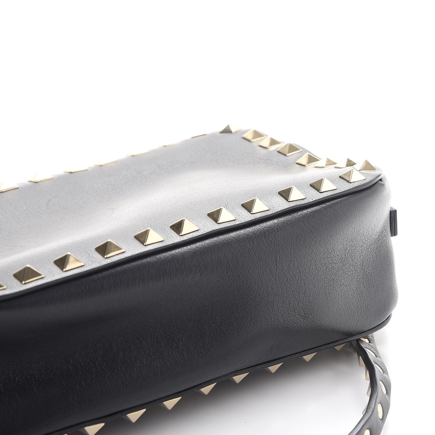 Valentino Garavani Calfskin Rockstud Camera Crossbody Bag Black 9 of 9