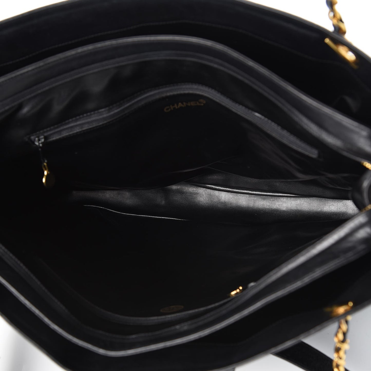 Lambskin Quilted Weekender Bag Black