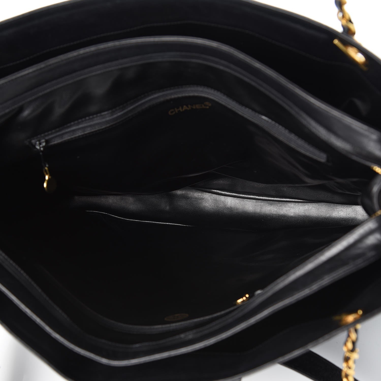 Chanel Lambskin Quilted Weekender Bag Black 5 of 9