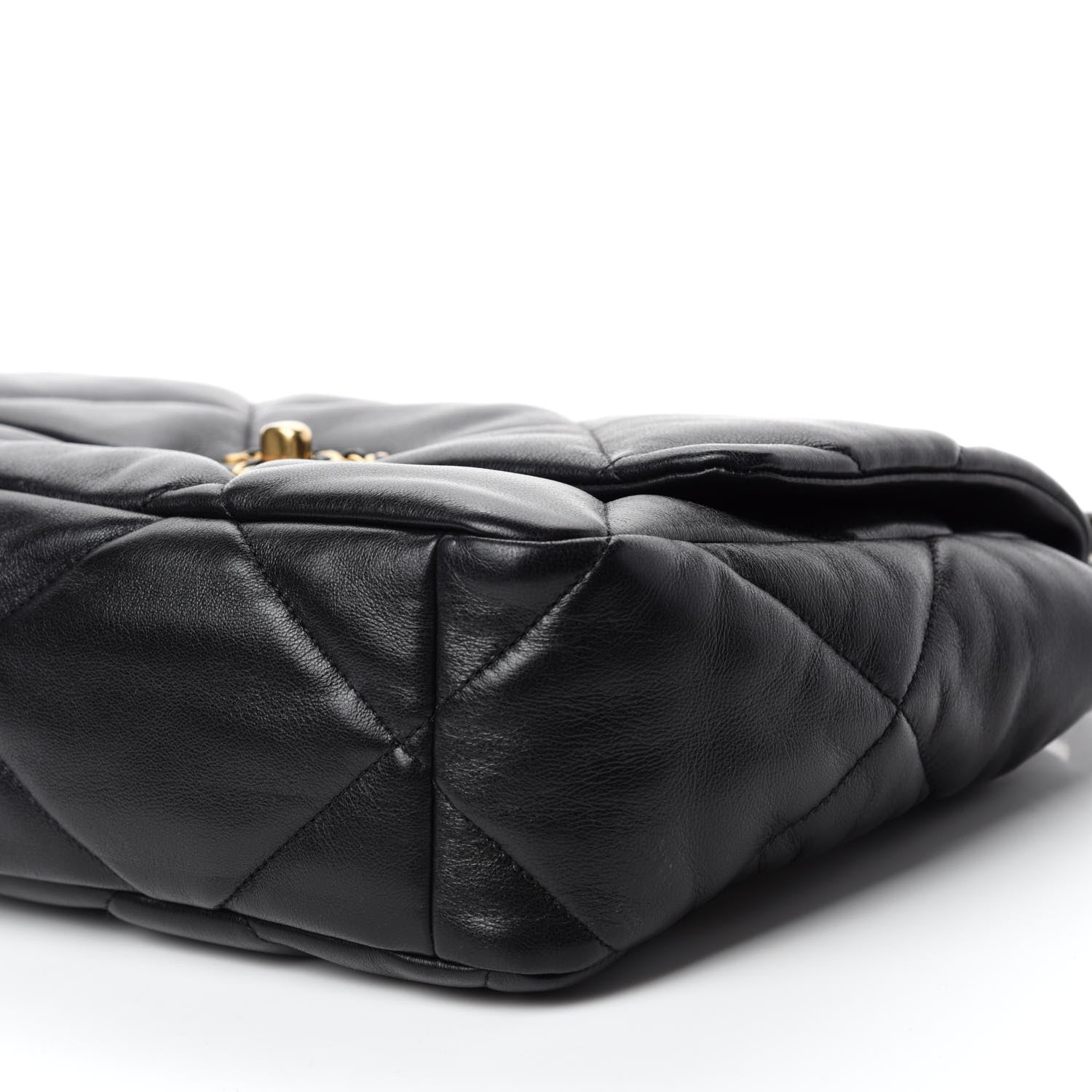 Chanel Lambskin Quilted Large 19 Flap Black 7 of 11