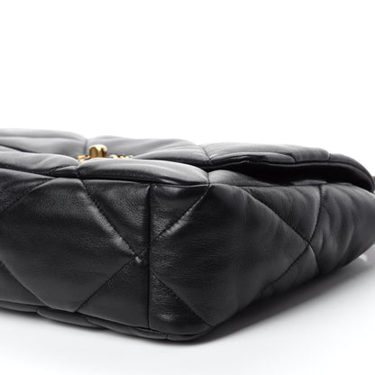 Chanel Lambskin Quilted Large 19 Flap Black 7 of 11