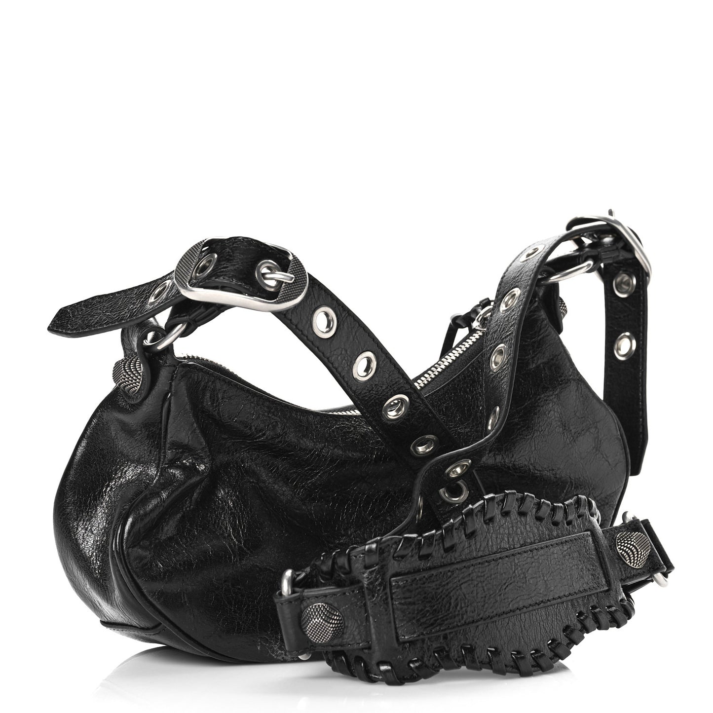 Agneau Arena Le Cagole Shoulder Bag XS Black