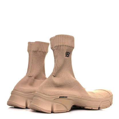 Balenciaga Technical Ribbed 3D Recycled Knit Womens Speed 3.0 Sneakers 41 Monocolor Beige 4 of 7