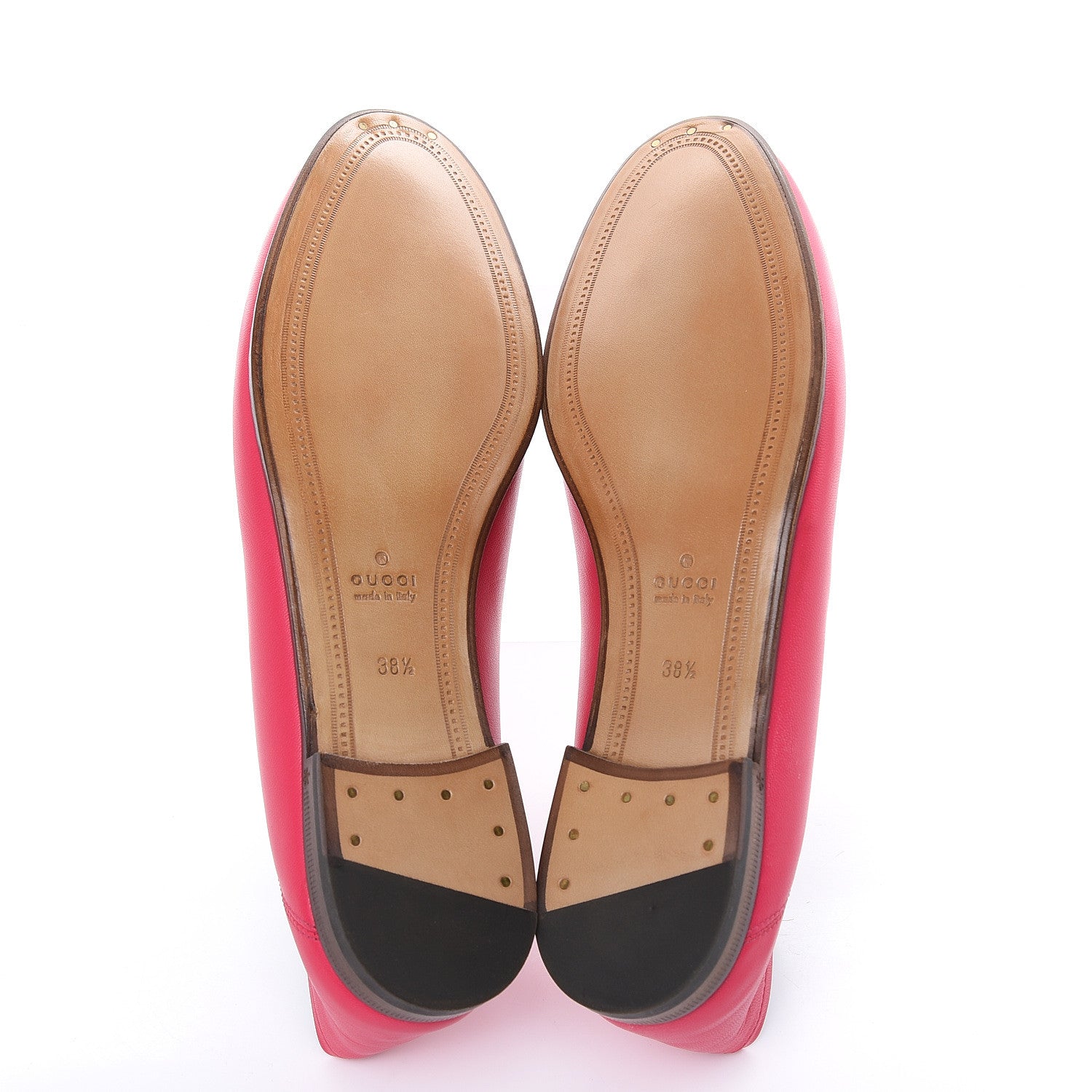 Gucci Lambskin Womens Brixton Horsebit Loafers 38.5 Hot Pink 5 of 10