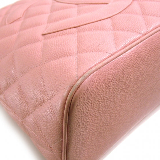 Chanel Caviar Medallion CC Tote Pink 6 of 10