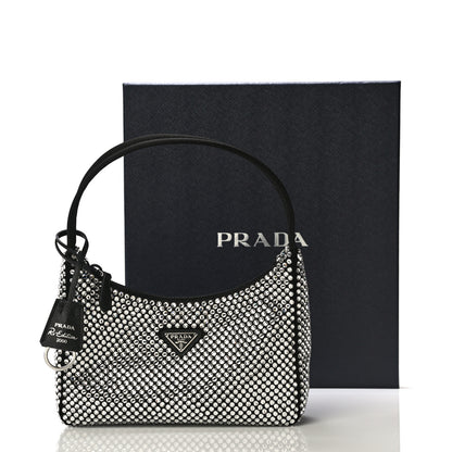 Prada Satin Crystal Mini Re-Edition 2000 Bag Cristal 13 of 13