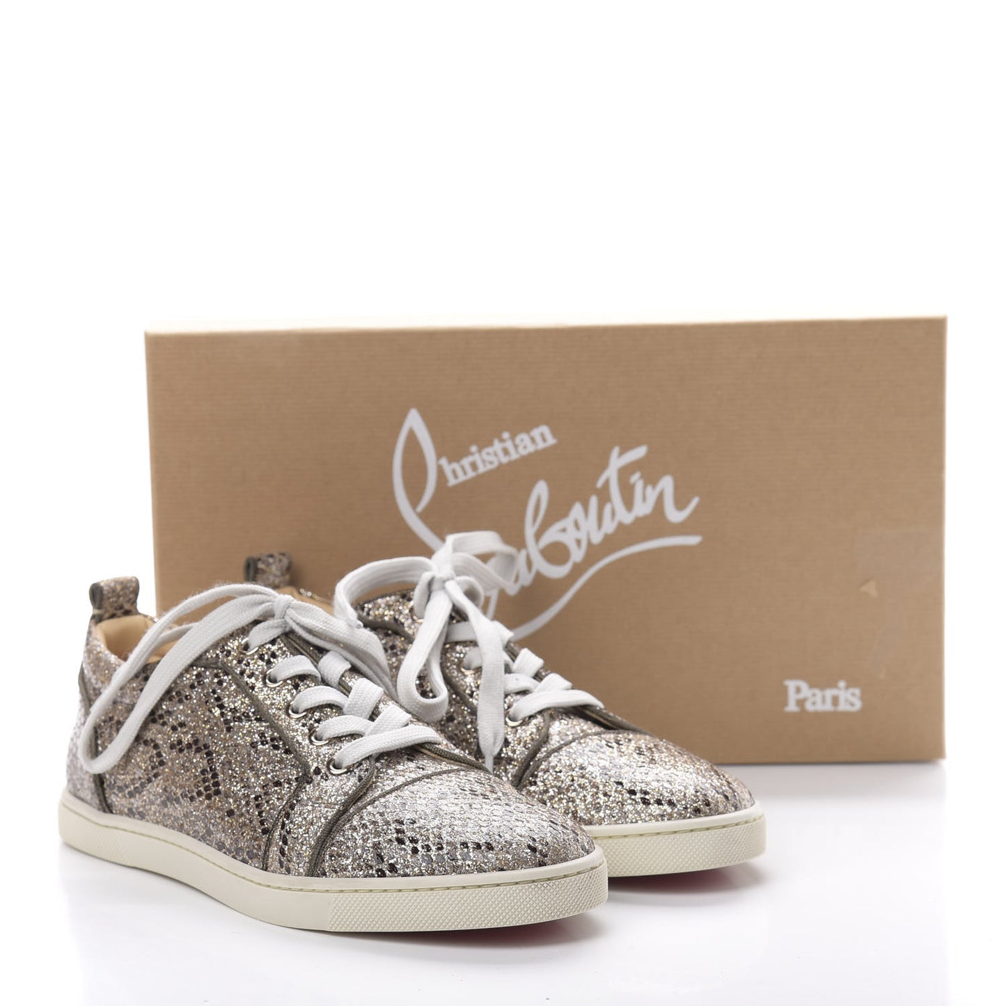 Glitter Ever Gondoliere Orlato Flat Sneaker 38 Roccia