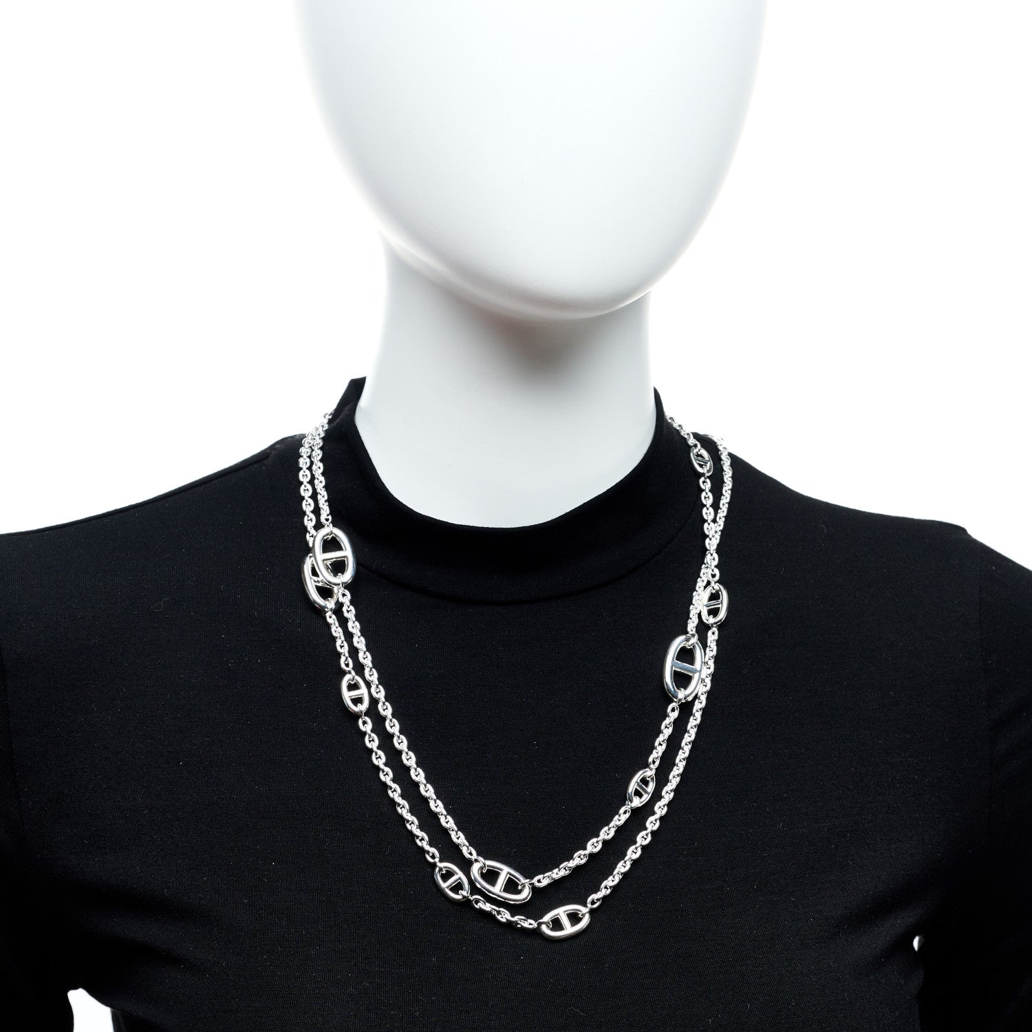 Hermes Sterling Silver Farandole Necklace 120 2 of 6