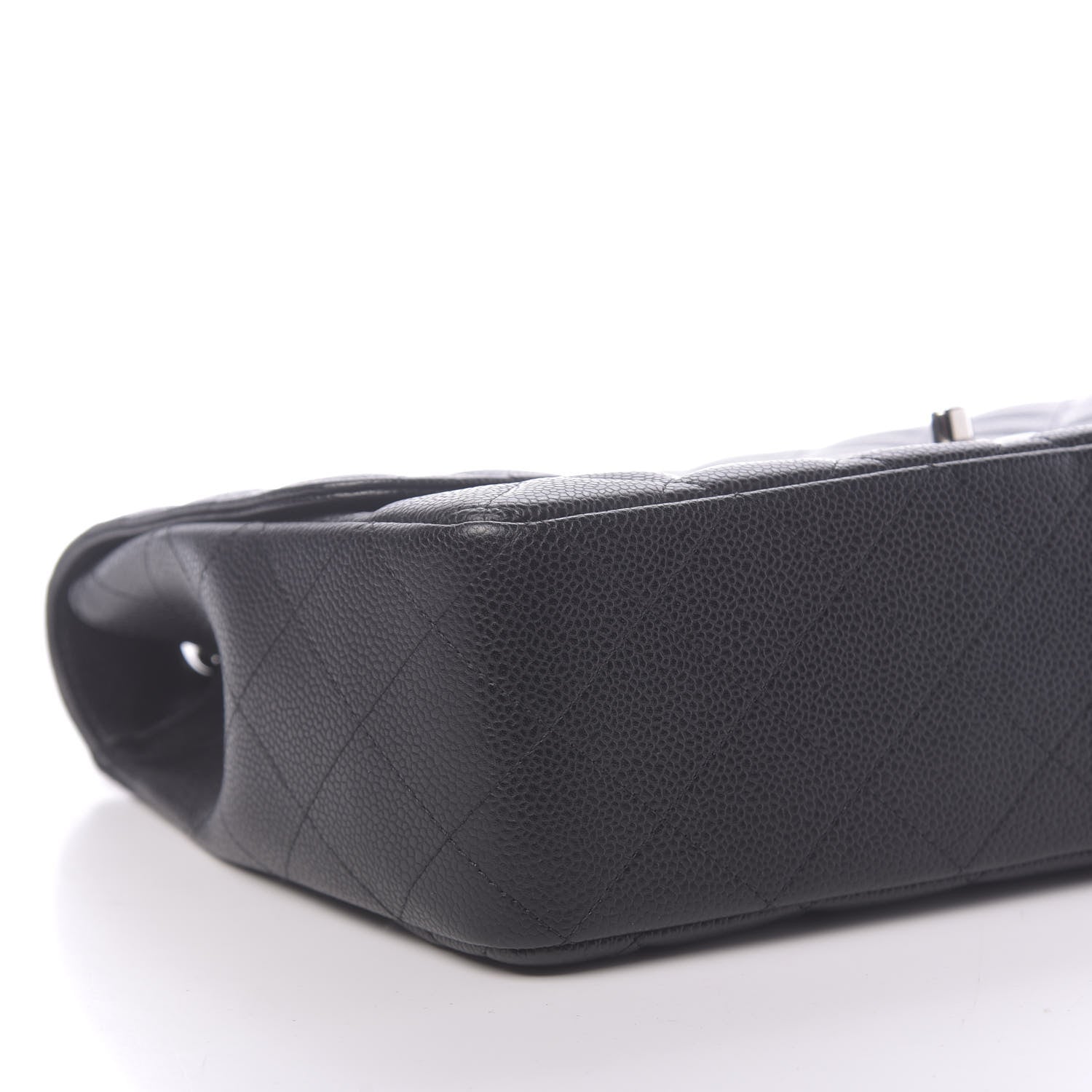 Chanel Caviar Quilted Jumbo Single Flap Black 8 of 11