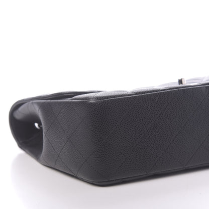 Chanel Caviar Quilted Jumbo Single Flap Black 8 of 11