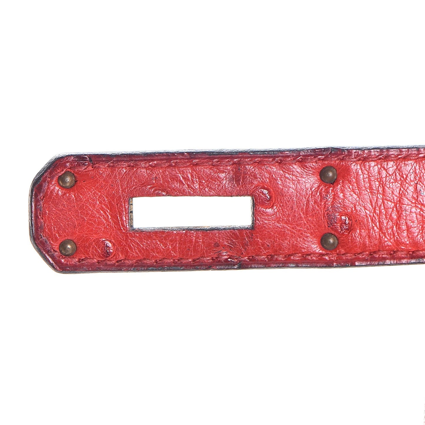 Ostrich Kelly Sellier 28 Rouge Vif