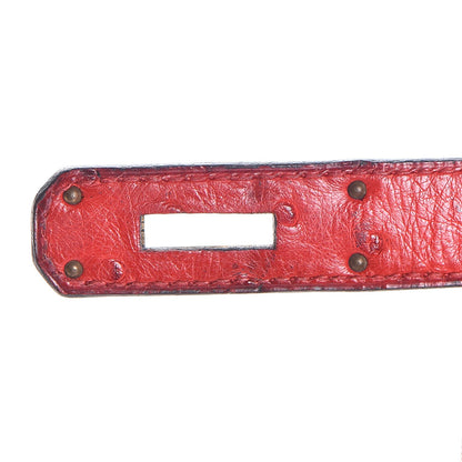 Hermes Ostrich Kelly Sellier 28 Rouge Vif 23 of 36