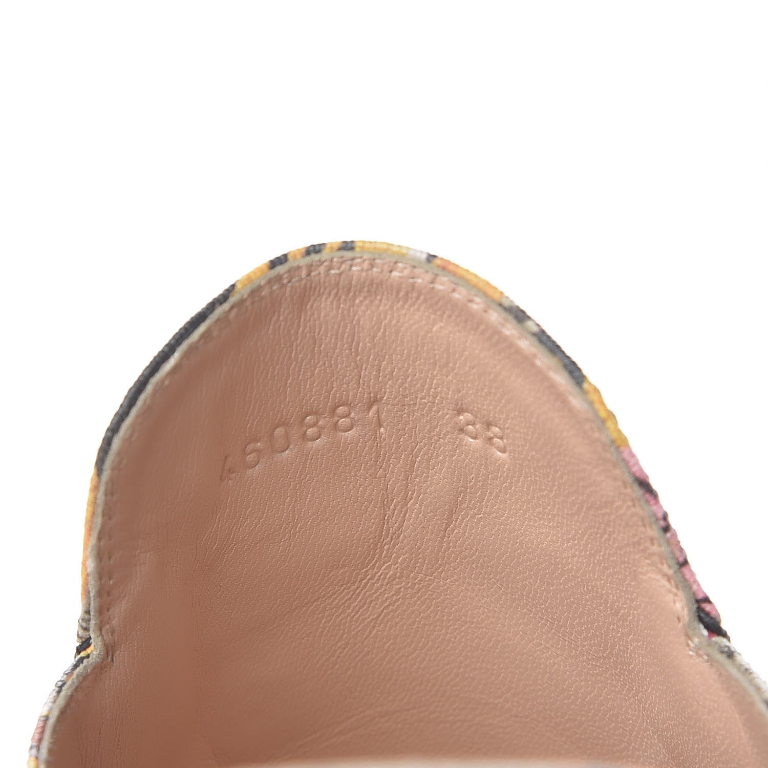 Gucci GG Supreme Monogram Bengal Womens Princetown Slippers 38 Beige Crop Pink 9 of 10