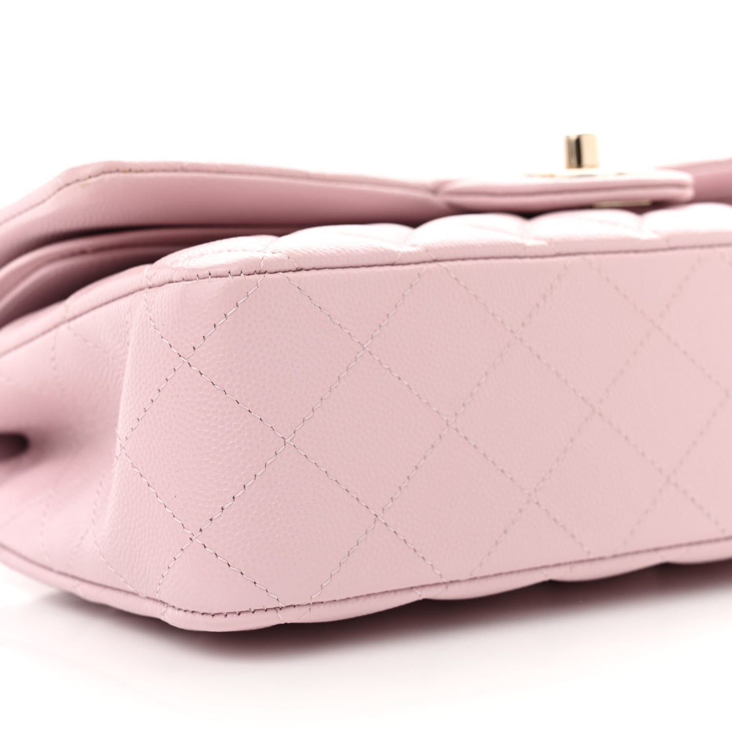 Chanel Caviar Quilted Medium Double Flap Light Pink 10 of 11