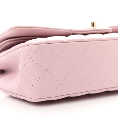 Chanel Caviar Quilted Medium Double Flap Light Pink 10 of 11
