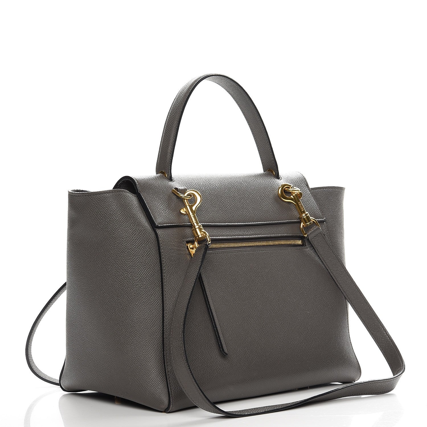 Celine Grained Calfskin Mini Belt Bag Grey 5 of 18