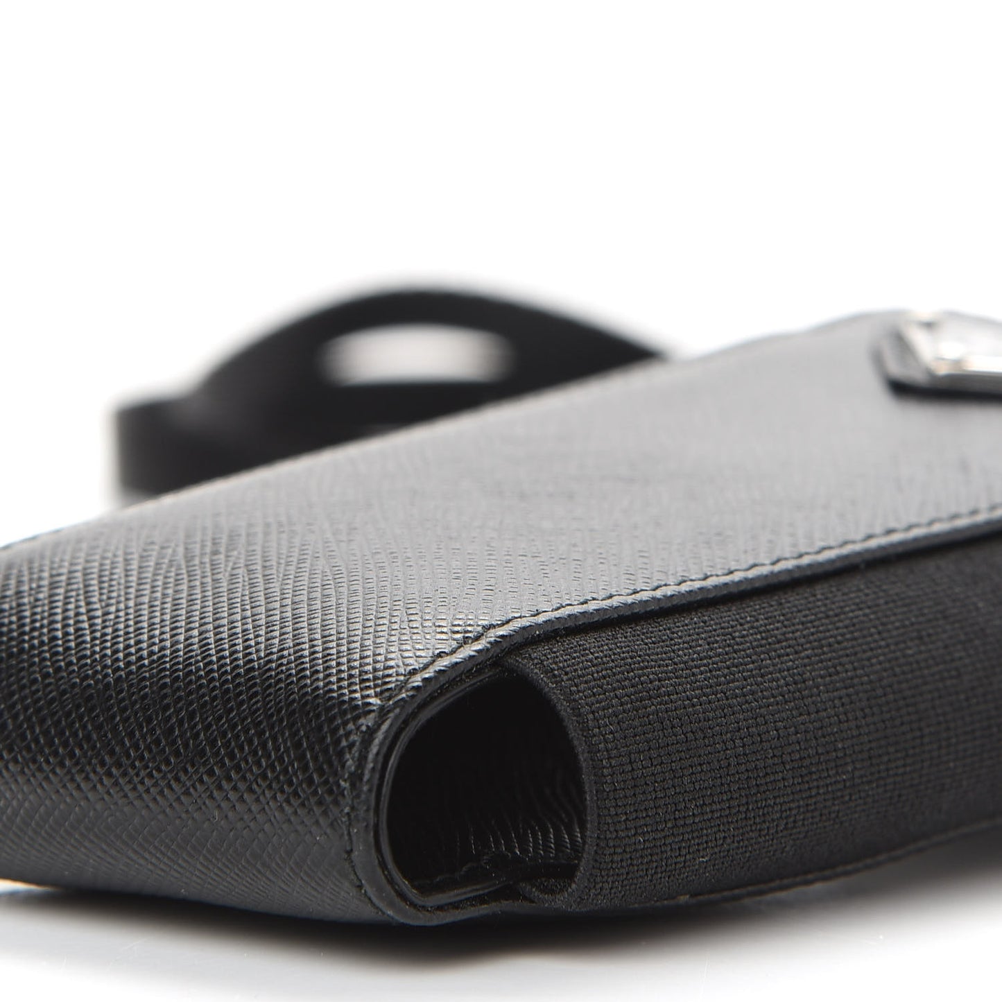 Saffiano Phone Case Pouch Black