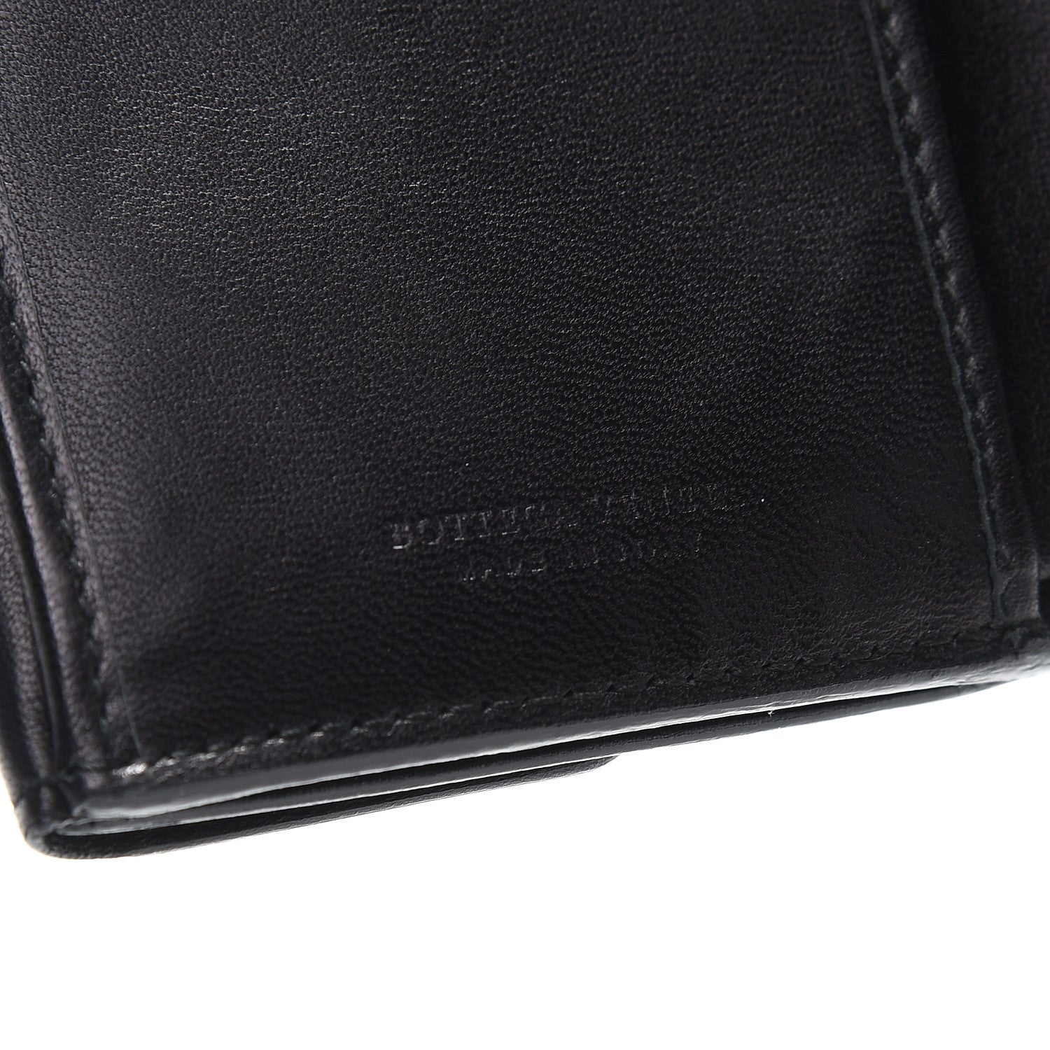 Bottega Veneta Nappa Intrecciato Tri-Fold Wallet Black 6 of 7