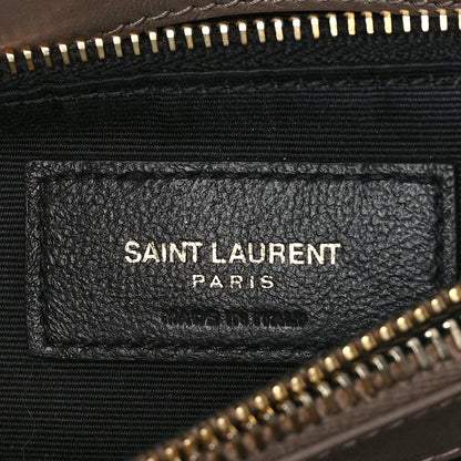 Saint Laurent Calfskin Y Quilted Monogram Medium Loulou Chain Satchel Taupe 6 of 8