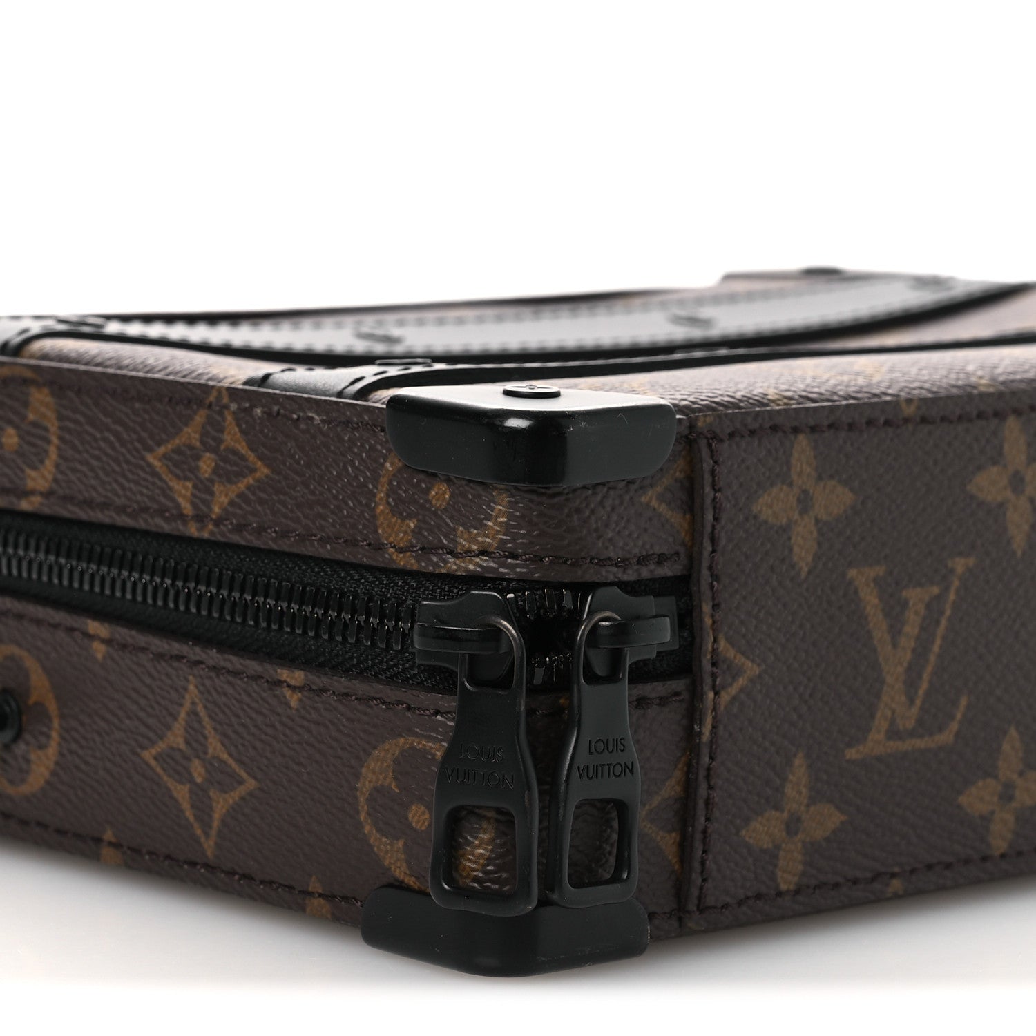 Louis Vuitton Monogram Macassar Handle Soft Trunk Black 7 of 12