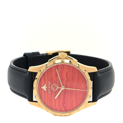 Gucci Stainless Steel Calfskin 38mm G-Timeless Quartz Watch Coral 2 of 4