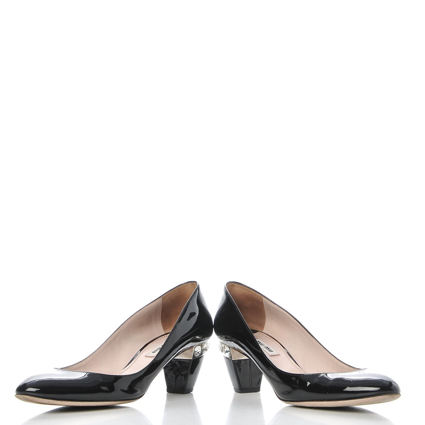 Vernice Crystal Jeweled Pumps 38 Black