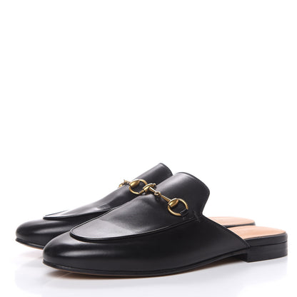 Gucci Calfskin Womens Princetown Slippers 38.5 Black 3 of 9