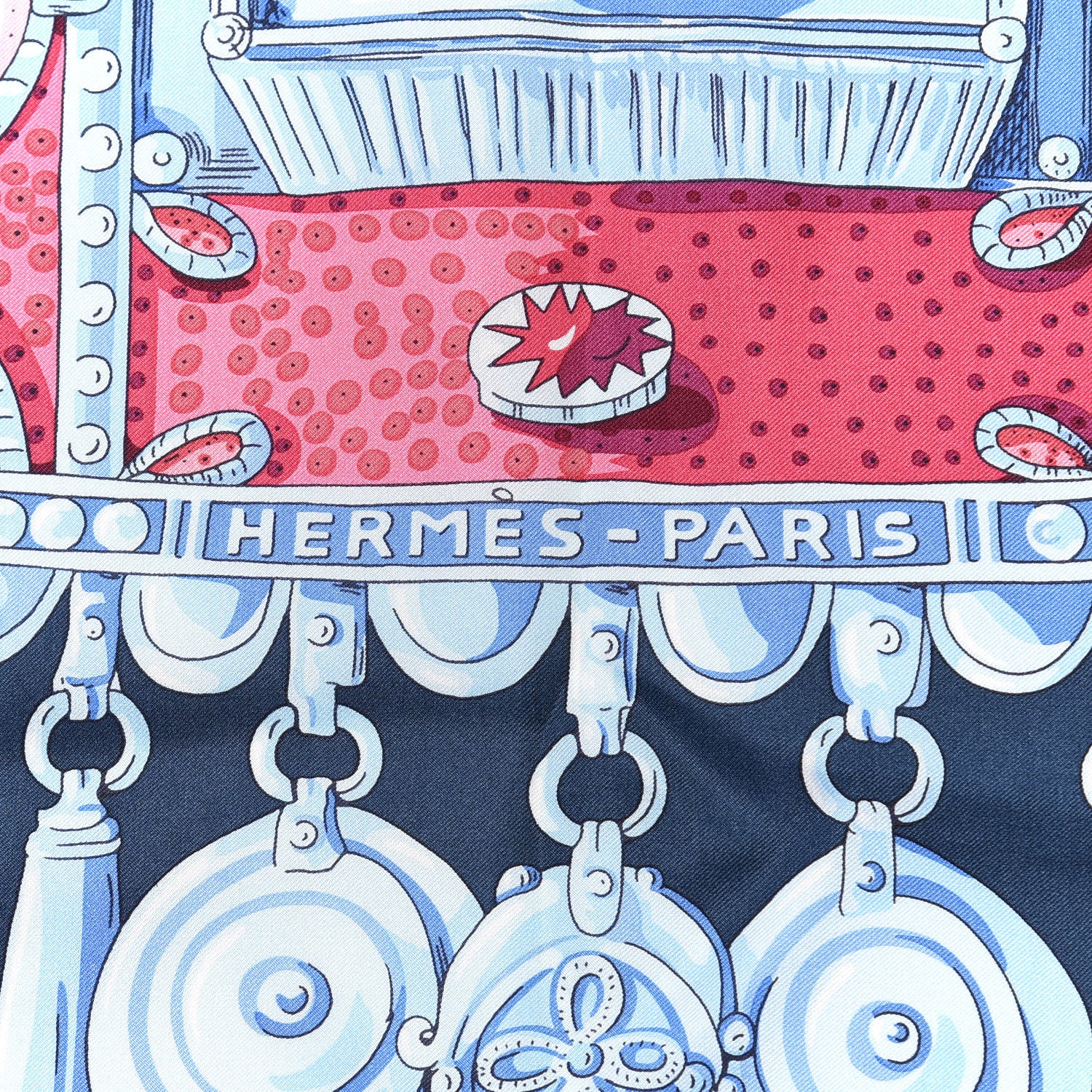 Hermes Silk Parures Precieuses Shawl 140 4 of 4