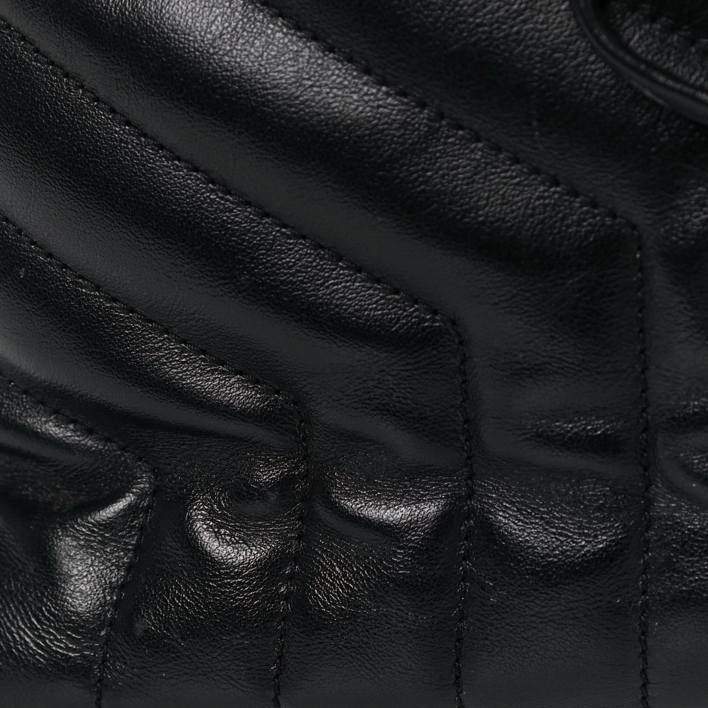 Calfskin Y Quilted Monogram Small Loulou Backpack Black
