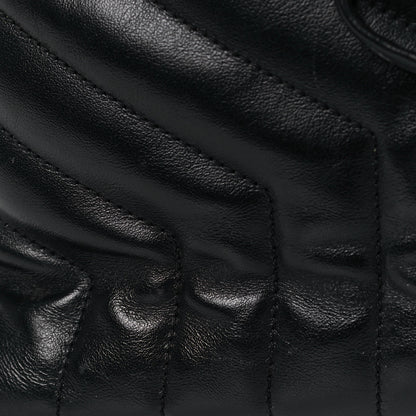 Saint Laurent Calfskin Y Quilted Monogram Small Loulou Backpack Black 9 of 16