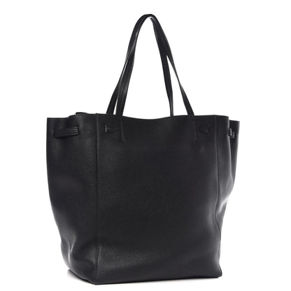 Celine Soft Grained Calfskin Medium Belt Cabas Phantom Black 3 of 8