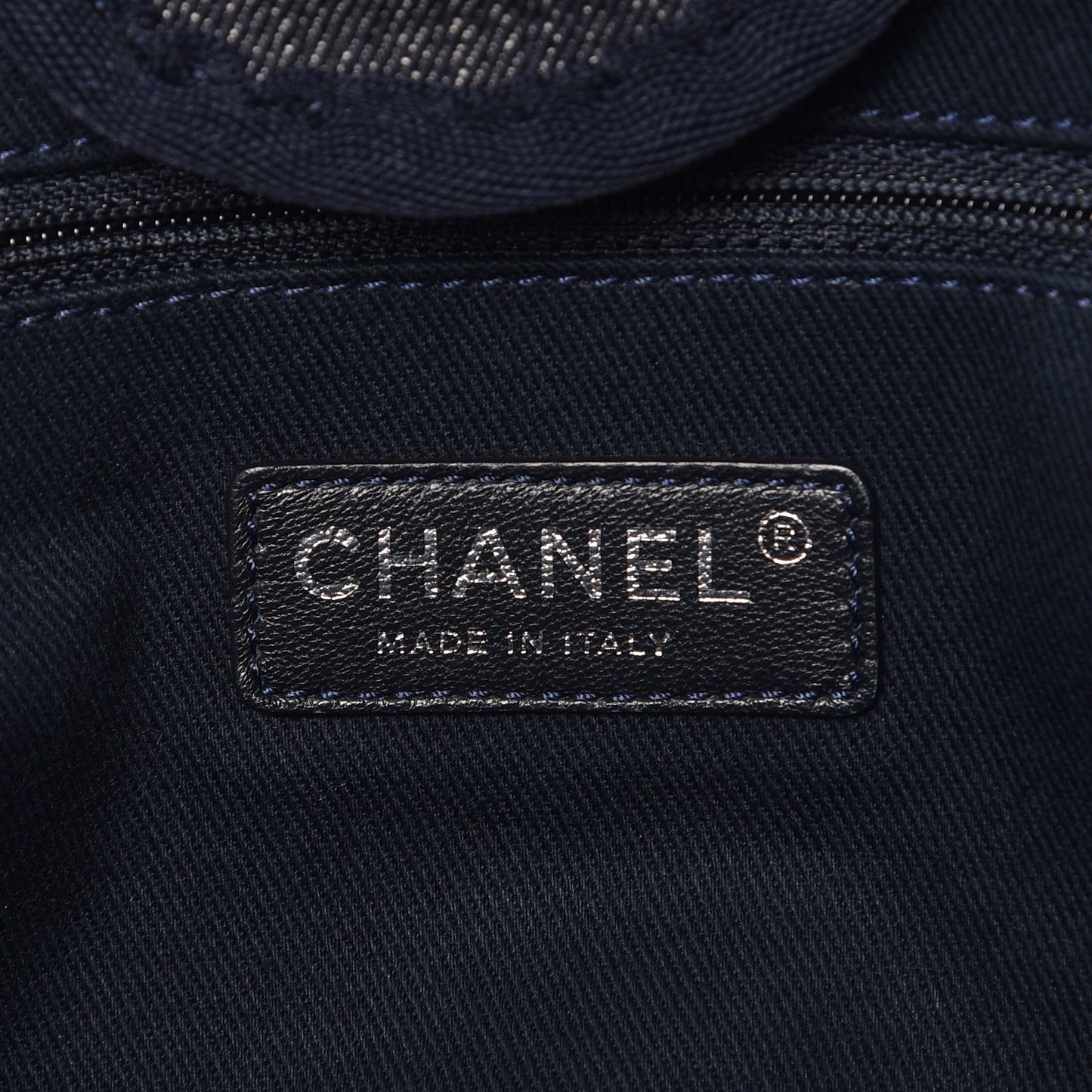 Canvas Large Deauville Tote Dark Blue