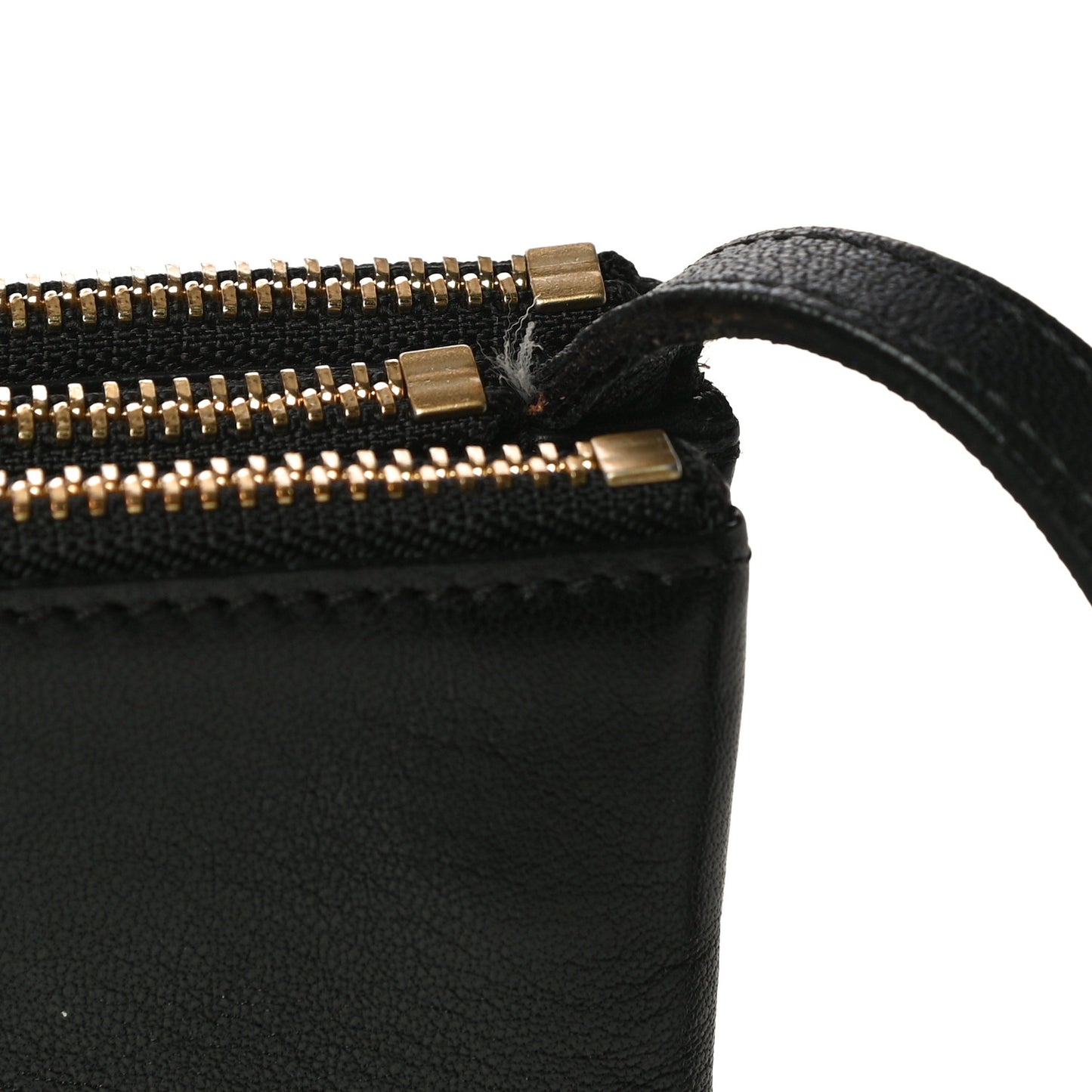 Lambskin Small Trio Crossbody Bag Black
