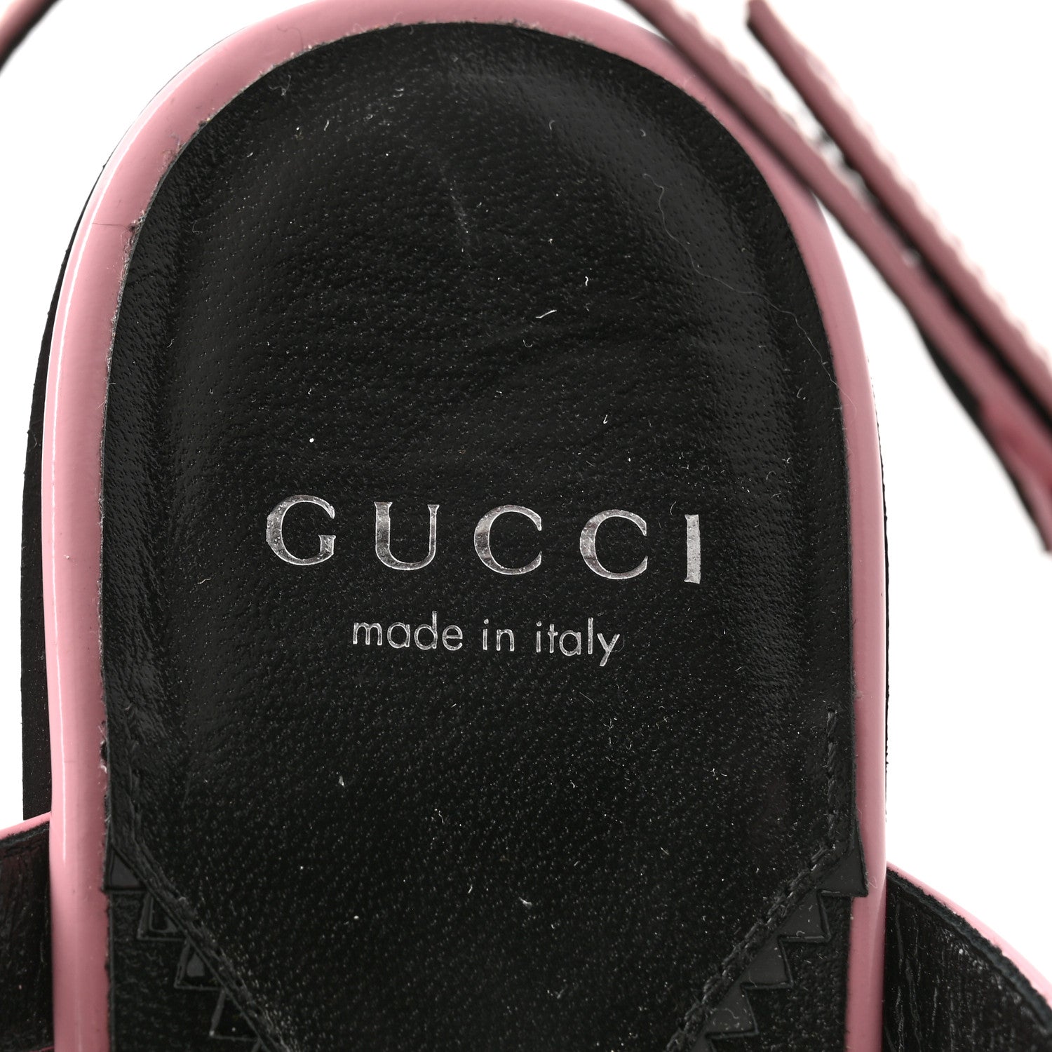 Gucci Calfskin Horsebit Divine Slingback Sandals 38.5 Pink 6 of 8